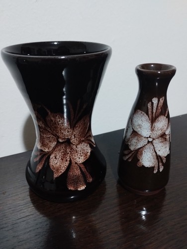 Pair vintage tenby pottery - of,