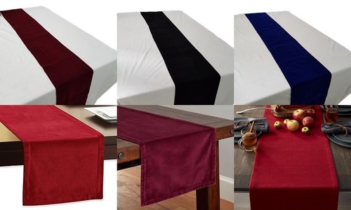 Velvet fabric table - velvet,