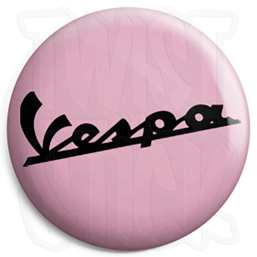 Vespa classic logo button - vespa,