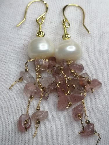 24ct gold ver - 925, cultured
