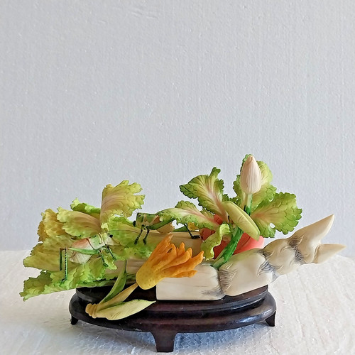 Vtg 20th chinese polychrome - vtg, c.