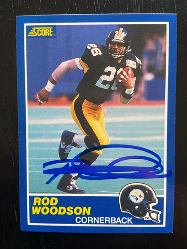 Rod woodson autographed 1989 - rod,