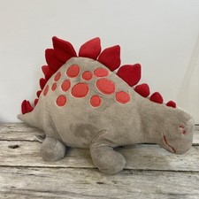 Laura Ashley Dinosaur Stegosaurus Grey Red Plush Kids Soft Toy 17 inch Large