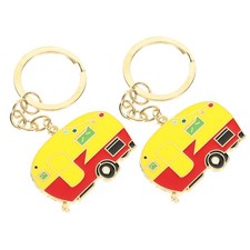  2 Pcs Camping Keyring Trailer Chain Camper Accessories for Travel Trailers