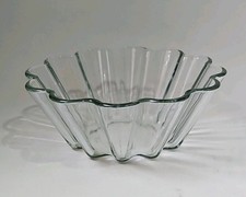 Vintage Pyrex Fluted Clear Glass Jelly Trifle Brioche Bowl France 18cm 822
