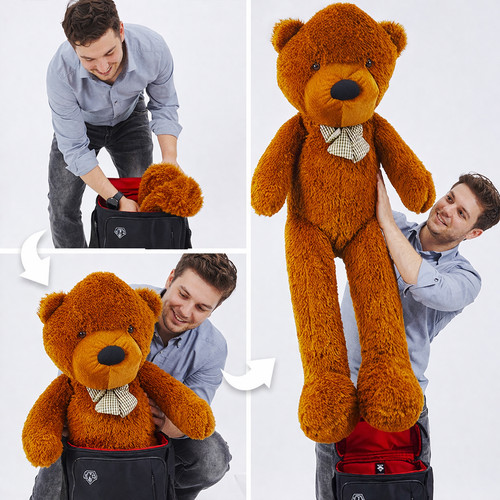 Giant teddy bear appearing - teddy,