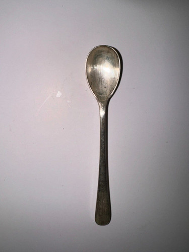 Mustard silverplated spoon - silverplated,