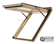 Optilight VK Timber Top Hung Exit Escape Roof Window 78 x 118cm Loft Skylight