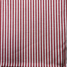 Striped Red & White Upholstery Fabric Remnant 198 cm x 142 cm