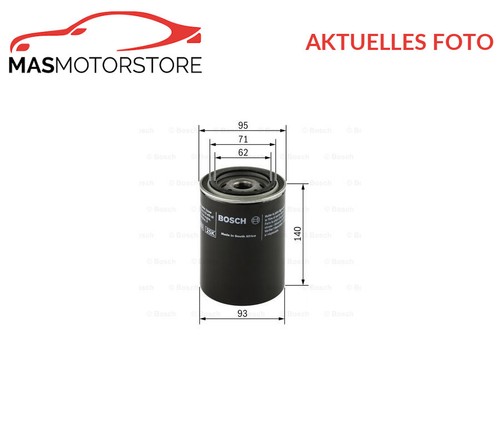 Engine oil filter bosch - filter, 0