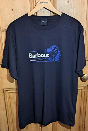 Barbour dog graphic t - -,
