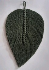 macrame wall hanging feather