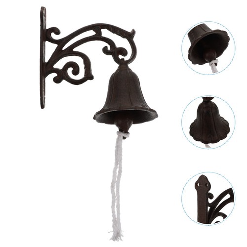 Cast iron doorbell rustic - doorbell,