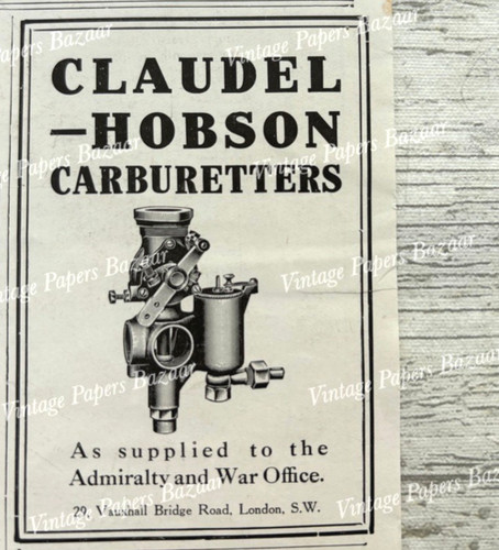 Claudel hobson carburetters - claudel,