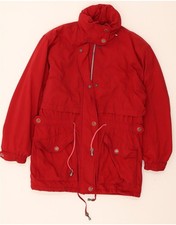 KLEPPER Womens Windbreaker Coat UK 16 Large Red Polyacrylic DJ05