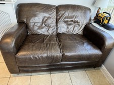 DFS Leather 2 Piece sofa Arm