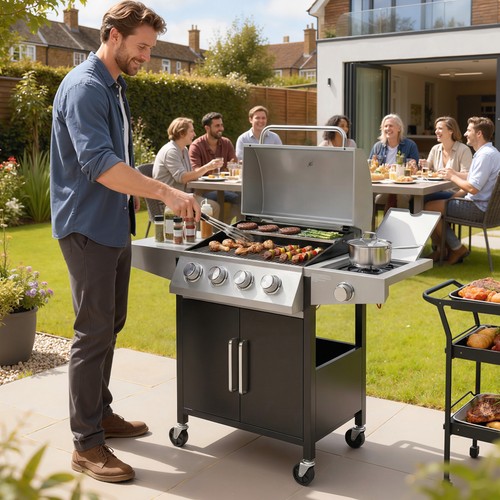 Burner gas bbq - gas, with