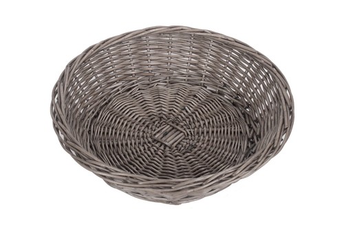 Wicker hamper with white - wicker, red