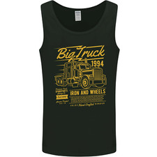 Big Truck Lorry Driver HGV Mens Vest Tank Top