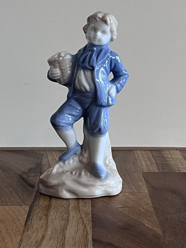 Vintage porcelain boy blue - boy,
