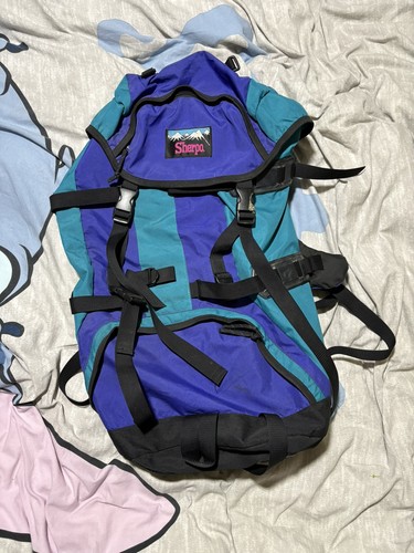 Vintage sherpa hiking - sherpa, backpack
