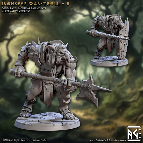 Ironkeep war troll spearman - war,