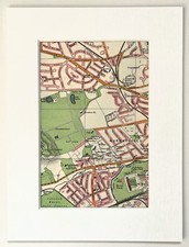 Vintage 1955 Edinburgh Map -