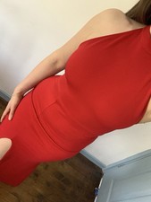Full Length Halter Neck Red