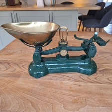 Vintage Kitchen Scales Green