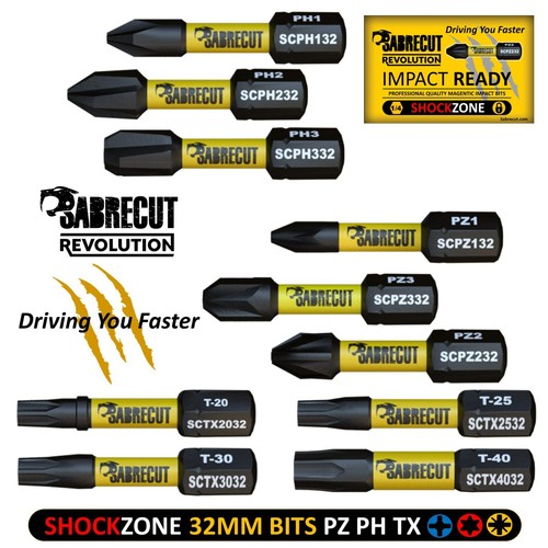 Sabrecut mixed impact bits - mixed,