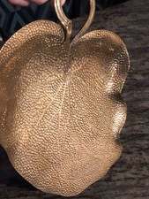 CARL DEFFNER LEAF SHAPED METAL CRUMB TRAY. JUGENDSTIL. GERMAN SECESSIONIST