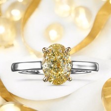 Fine 950 Platinum Oval Cut