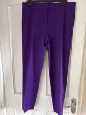 Escada - Purple ‘Tina’ Women’s Trousers (size 40) UK Size 12/14
