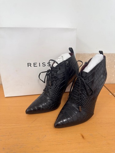 Reiss women black croco - reiss, women’s
