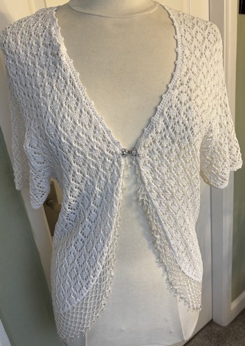 Vintage white lace beaded - vintage,