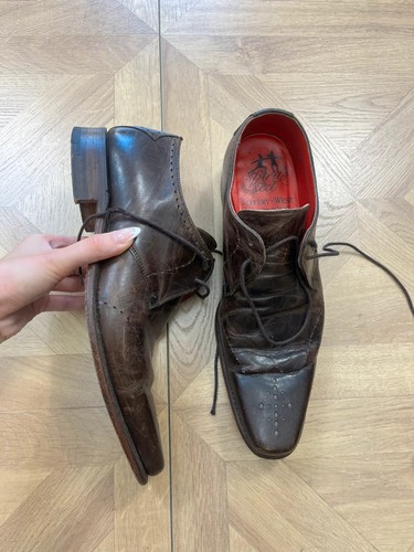Jeffery west brown leather - jeffery-west,