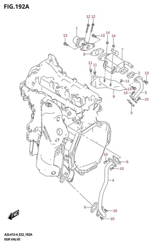 Suzuki genuine gasket egr - suzuki,