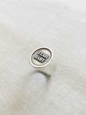 Serge Denimes “YEAH BABY” 925 Silver Ring (size N)