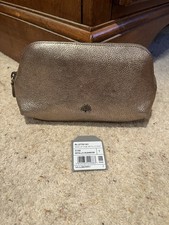 MULBERRY METALLIC MUSHROOM COSMETIC BAG /CLUTCH. WITH TAG