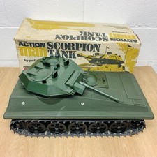 Vintage Palitoy Action Man Scorpion Tank Vehicle in Original Box Rare