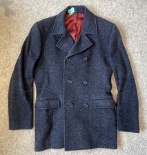 Vintage Holland Esquire Blazer Jacket Peacoat Wool Blend Men’s M 40” Chest Grey