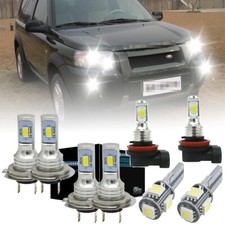 For Freelander 2 Headlight Land Rover Bulbs 2006-14 Xenon White Fog & Sidelight
