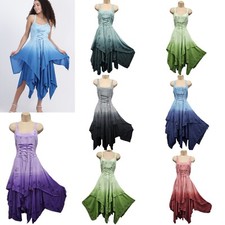 Summer Dress Corset Ombre Dye