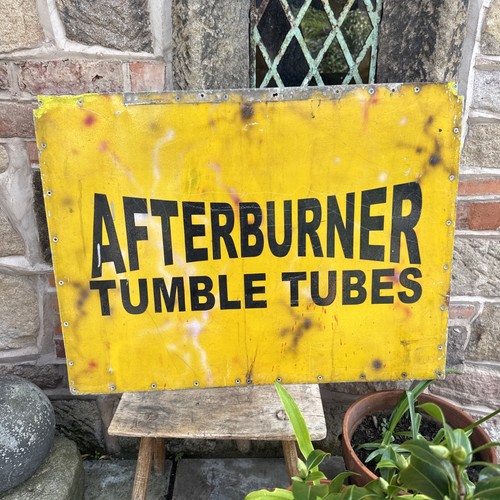 Vintage metal signafterburner - vintage,