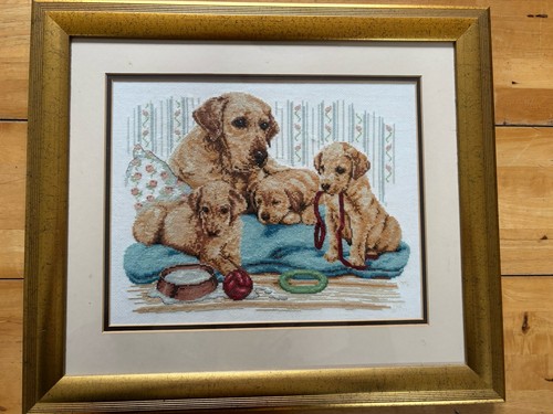 Vintage framed cross stitch