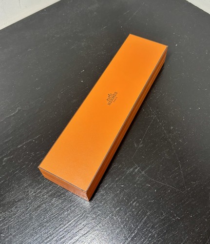 Orange hermes gift box - box, empty