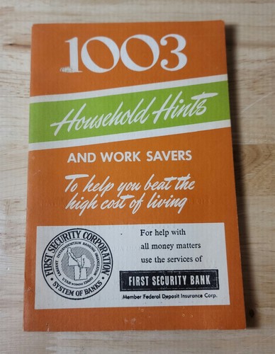 Vtg 1003 household hints - vtg,