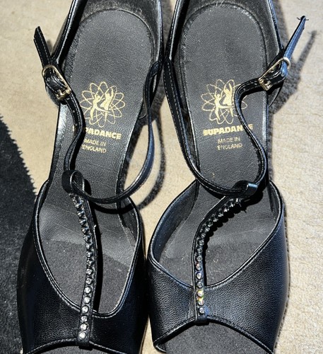 Supadance black leather latin - supadance,
