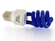 Pro Lite Helix 15W 240V ES/E27 CFL Spiral Blue