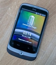 HTC Wildfire S A510e - black Android Smartphone. Used.